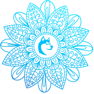 Mandala chien de traineau